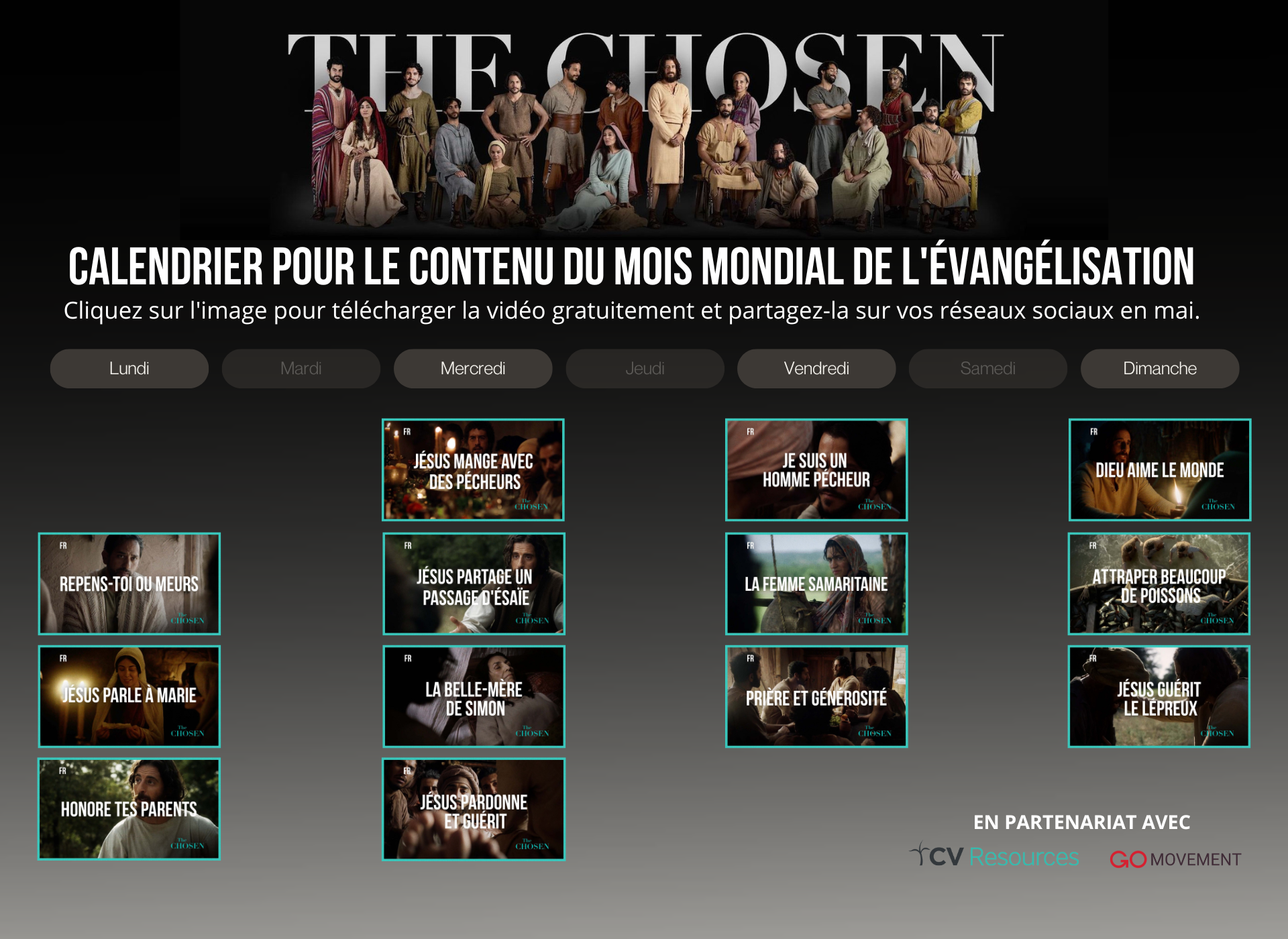2024 The Chosen_Go Movement Réseaux Sociaux Calendrier (FRENCH)